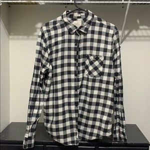Black & White Button Up Shirt